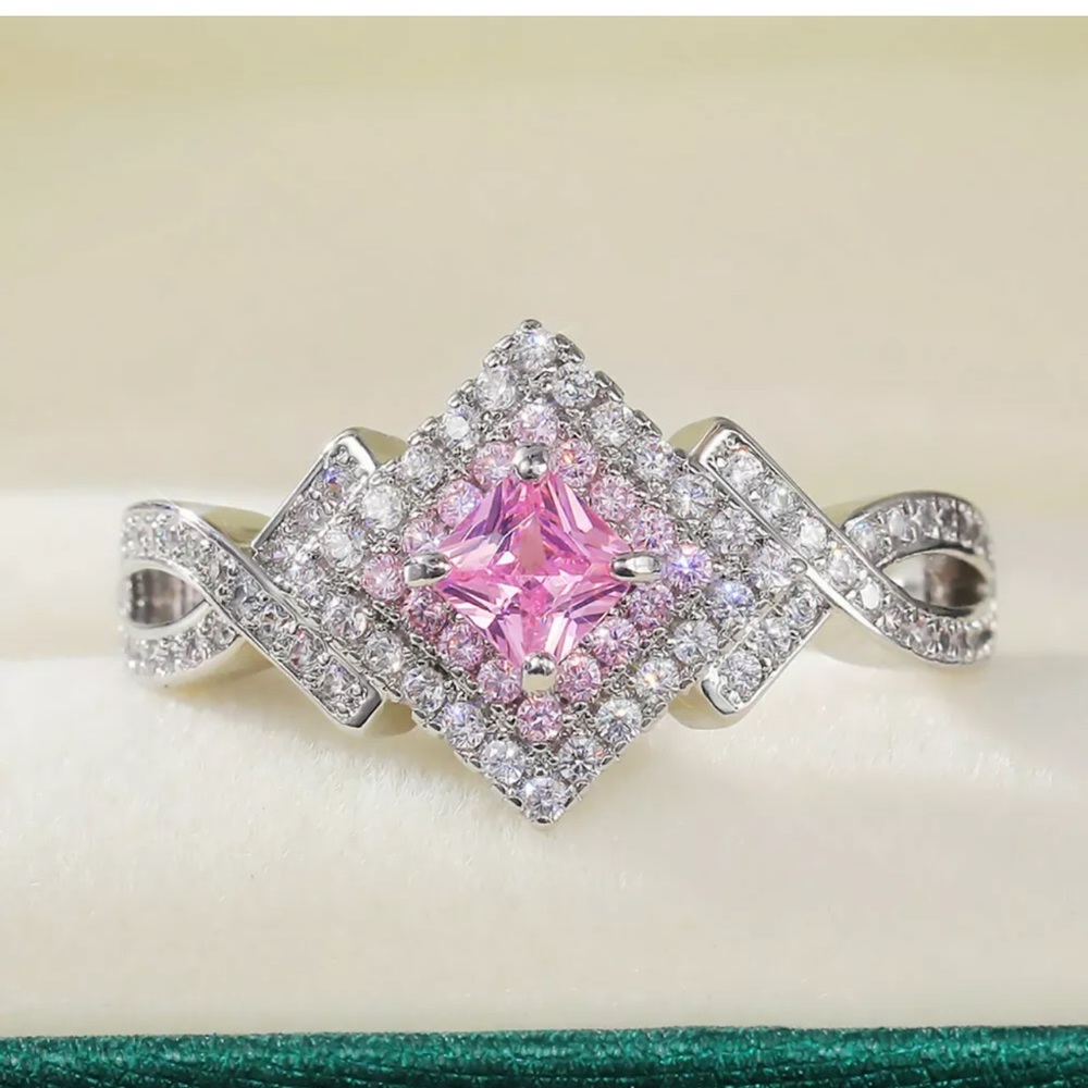925 Silver Jewelry Cubic Zircon Fashion Women Ring - Picture 4 of 5